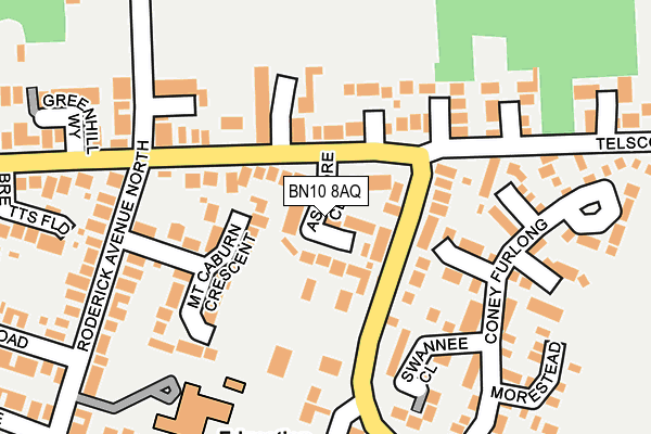 BN10 8AQ map - OS OpenMap – Local (Ordnance Survey)