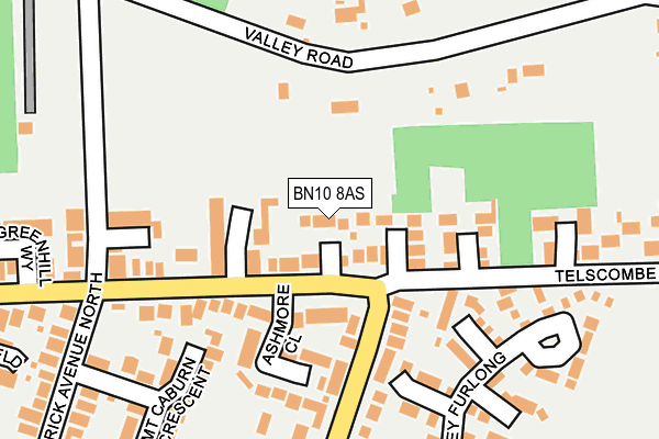 BN10 8AS map - OS OpenMap – Local (Ordnance Survey)