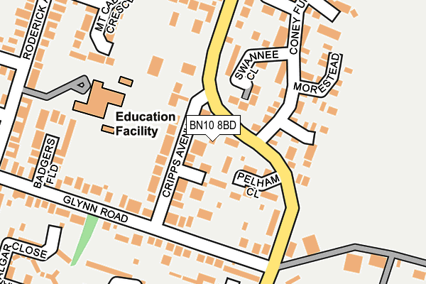 Map of D HEALEY PROPERTY SERVICES LIMITED at local scale