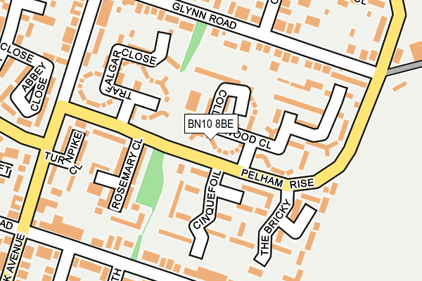 BN10 8BE map - OS OpenMap – Local (Ordnance Survey)