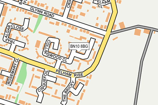 BN10 8BG map - OS OpenMap – Local (Ordnance Survey)