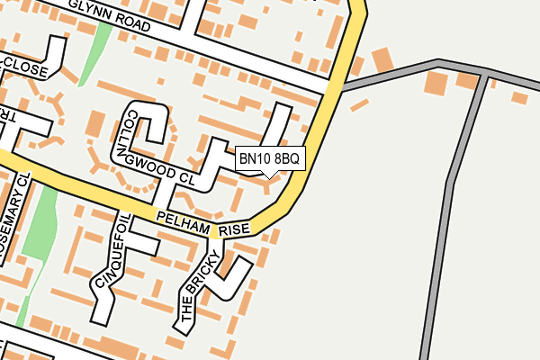 BN10 8BQ map - OS OpenMap – Local (Ordnance Survey)