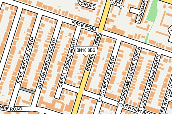 BN10 8BS map - OS OpenMap – Local (Ordnance Survey)