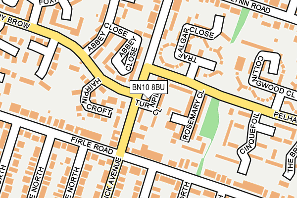 BN10 8BU map - OS OpenMap – Local (Ordnance Survey)