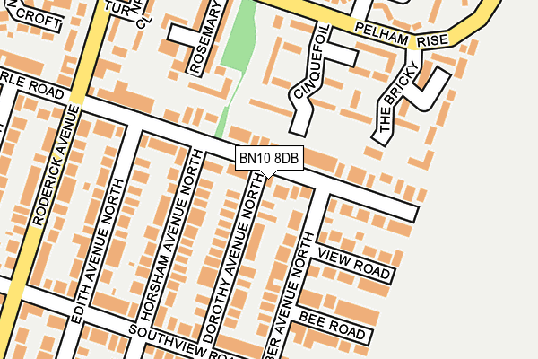BN10 8DB map - OS OpenMap – Local (Ordnance Survey)