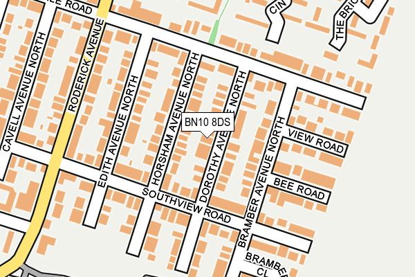 BN10 8DS map - OS OpenMap – Local (Ordnance Survey)