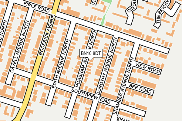 BN10 8DT map - OS OpenMap – Local (Ordnance Survey)
