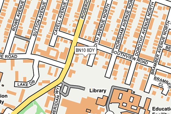 BN10 8DY map - OS OpenMap – Local (Ordnance Survey)