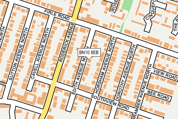 BN10 8EB map - OS OpenMap – Local (Ordnance Survey)