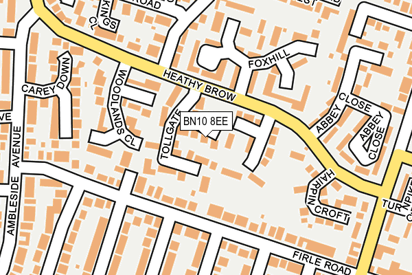 BN10 8EE map - OS OpenMap – Local (Ordnance Survey)