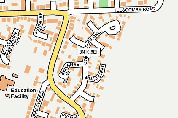 BN10 8EH map - OS OpenMap – Local (Ordnance Survey)