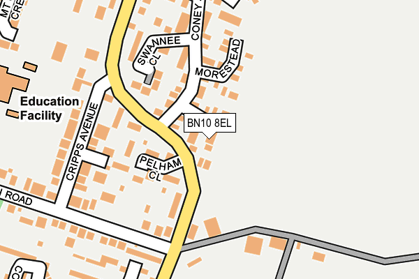 BN10 8EL map - OS OpenMap – Local (Ordnance Survey)