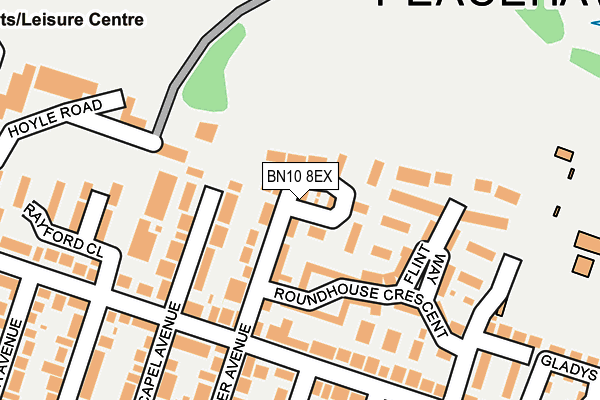 BN10 8EX map - OS OpenMap – Local (Ordnance Survey)