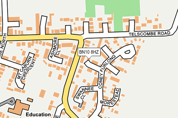BN10 8HZ map - OS OpenMap – Local (Ordnance Survey)