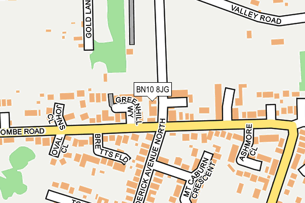 BN10 8JG map - OS OpenMap – Local (Ordnance Survey)