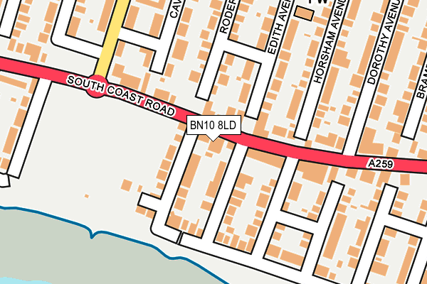 BN10 8LD map - OS OpenMap – Local (Ordnance Survey)
