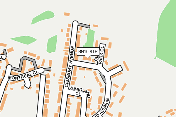 BN10 8TP map - OS OpenMap – Local (Ordnance Survey)