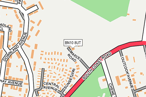 BN10 8UT map - OS OpenMap – Local (Ordnance Survey)