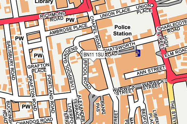 Map of NUTS & VOLTS LTD at local scale