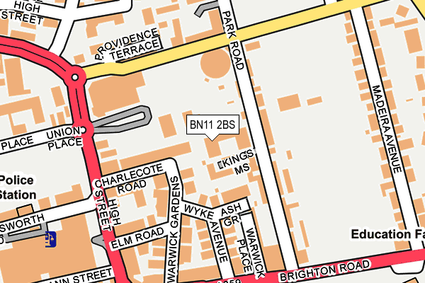 BN11 2BS map - OS OpenMap – Local (Ordnance Survey)