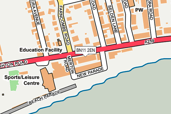 Map of BRIGHTON ROAD MOTORS LIMITED at local scale