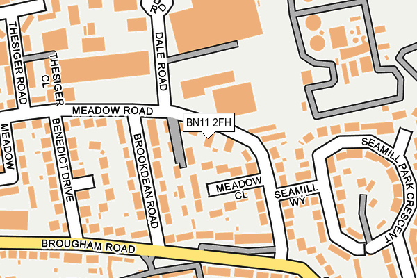 BN11 2FH map - OS OpenMap – Local (Ordnance Survey)