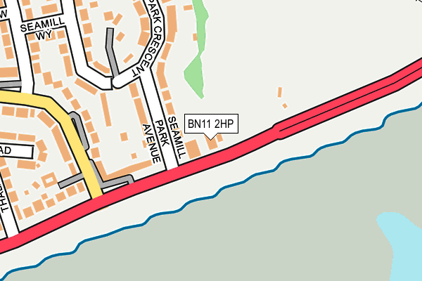 BN11 2HP map - OS OpenMap – Local (Ordnance Survey)