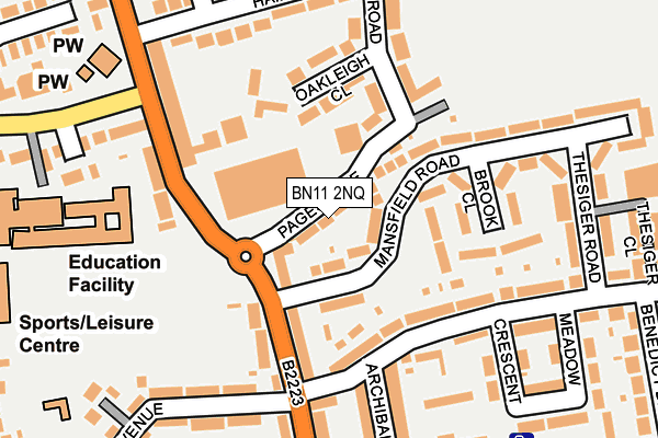 BN11 2NQ map - OS OpenMap – Local (Ordnance Survey)
