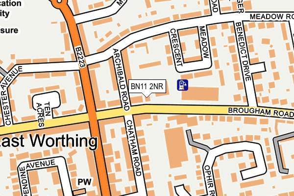 BN11 2NR map - OS OpenMap – Local (Ordnance Survey)