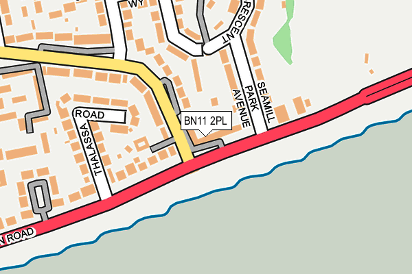 BN11 2PL map - OS OpenMap – Local (Ordnance Survey)