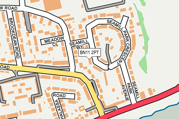 BN11 2PT map - OS OpenMap – Local (Ordnance Survey)