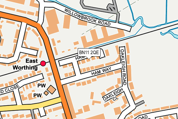 BN11 2QE map - OS OpenMap – Local (Ordnance Survey)