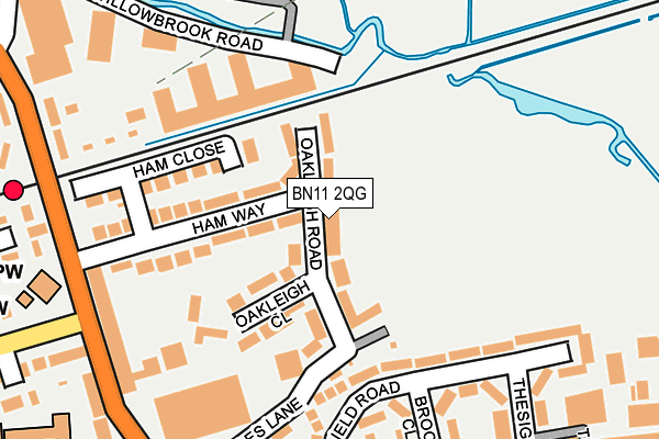 BN11 2QG map - OS OpenMap – Local (Ordnance Survey)