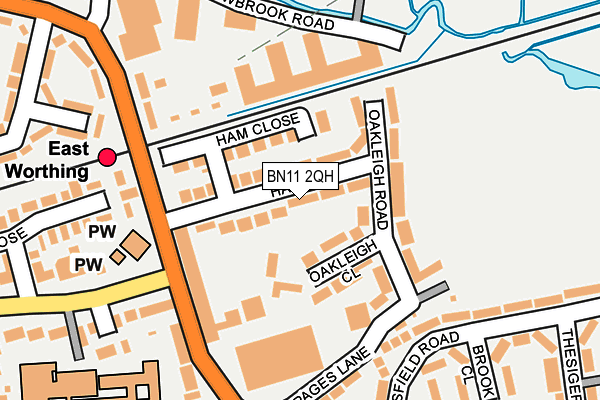 BN11 2QH map - OS OpenMap – Local (Ordnance Survey)