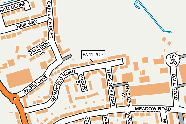 BN11 2QP map - OS OpenMap – Local (Ordnance Survey)