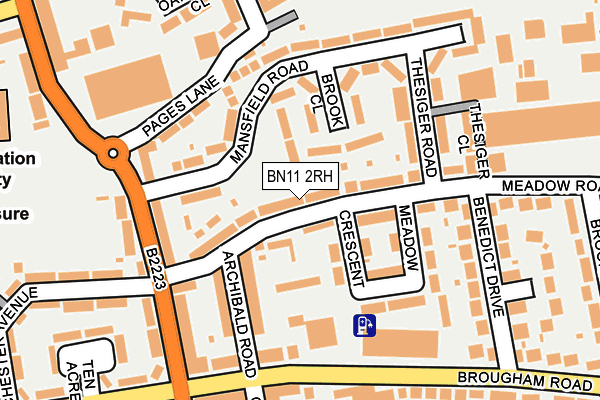 BN11 2RH map - OS OpenMap – Local (Ordnance Survey)