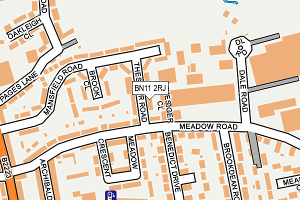 BN11 2RJ map - OS OpenMap – Local (Ordnance Survey)