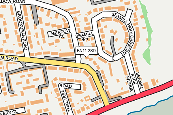 BN11 2SD map - OS OpenMap – Local (Ordnance Survey)