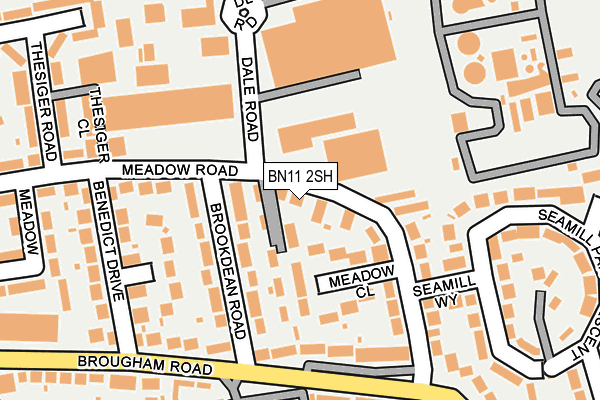 BN11 2SH map - OS OpenMap – Local (Ordnance Survey)