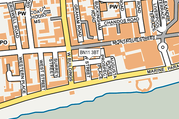 BN11 3BT map - OS OpenMap – Local (Ordnance Survey)