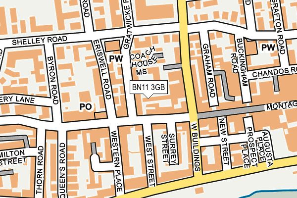 BN11 3GB map - OS OpenMap – Local (Ordnance Survey)