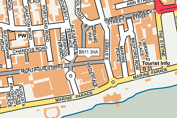 BN11 3HA map - OS OpenMap – Local (Ordnance Survey)