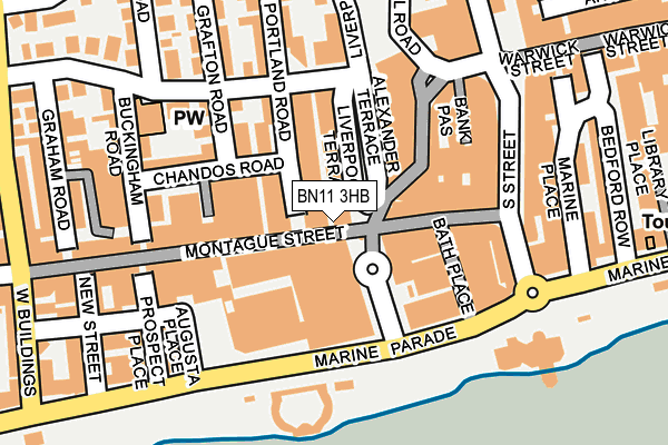 BN11 3HB map - OS OpenMap – Local (Ordnance Survey)
