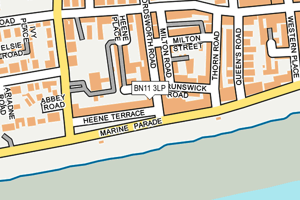 BN11 3LP map - OS OpenMap – Local (Ordnance Survey)