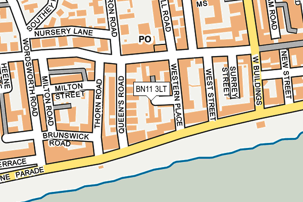 BN11 3LT map - OS OpenMap – Local (Ordnance Survey)