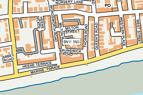BN11 3NG map - OS OpenMap – Local (Ordnance Survey)