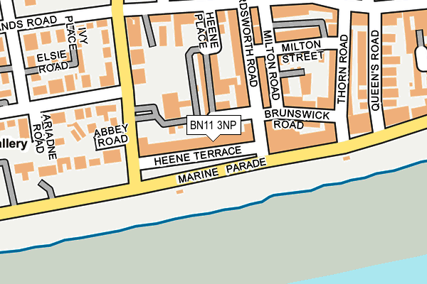 BN11 3NP map - OS OpenMap – Local (Ordnance Survey)