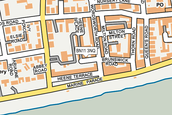 BN11 3NQ map - OS OpenMap – Local (Ordnance Survey)