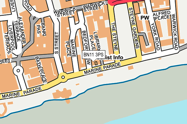 BN11 3PS map - OS OpenMap – Local (Ordnance Survey)