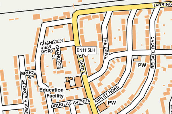 BN11 5LH map - OS OpenMap – Local (Ordnance Survey)